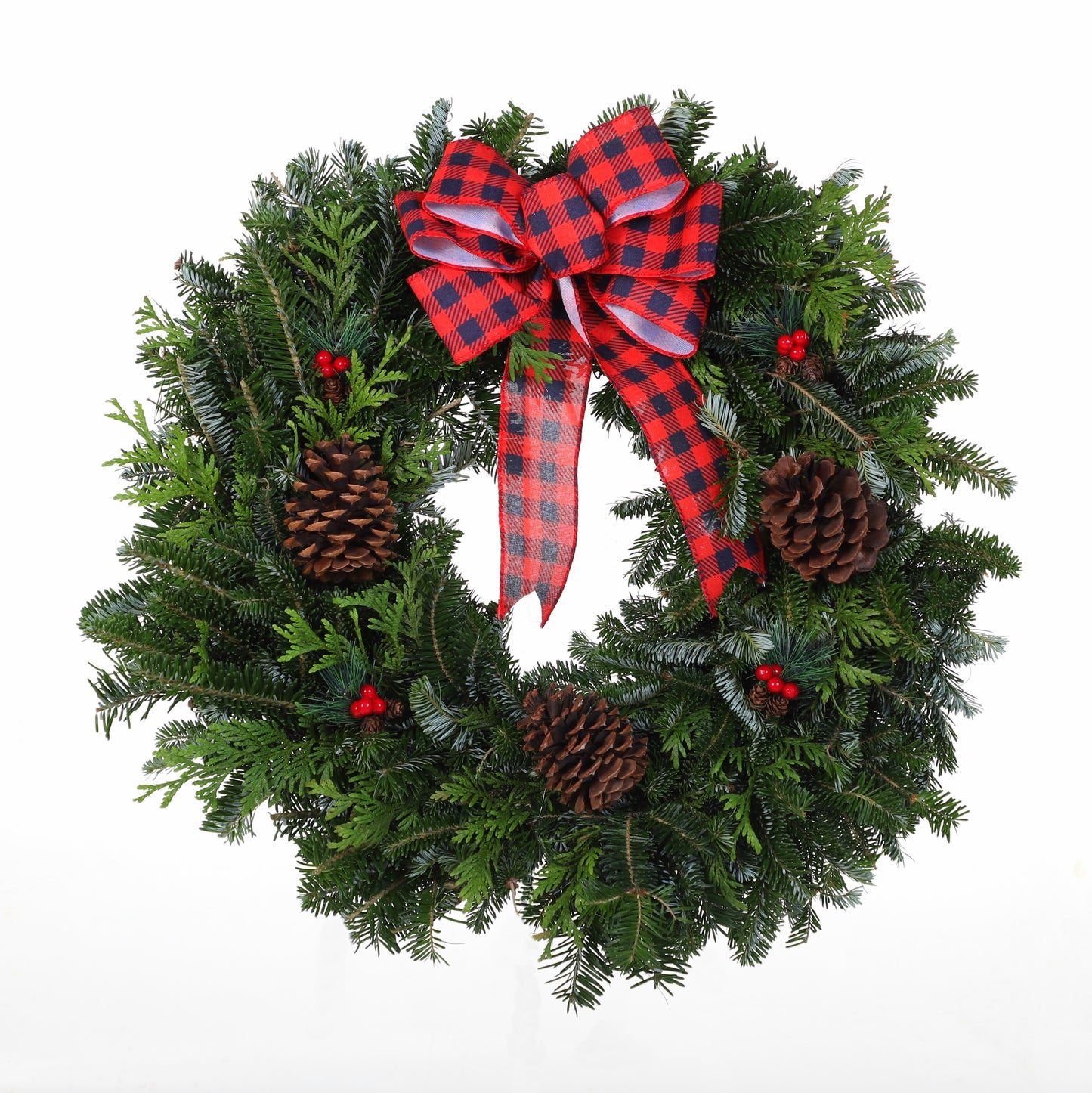 Fresh Mixed Fraser Fir and Cedar - Christmas Wreath