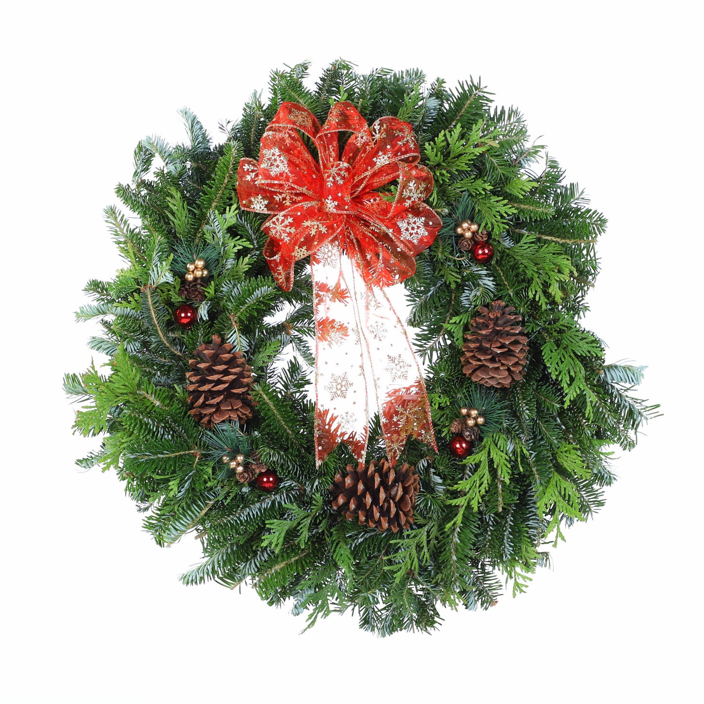 Fresh Mixed Fraser Fir and Cedar - Christmas Wreath