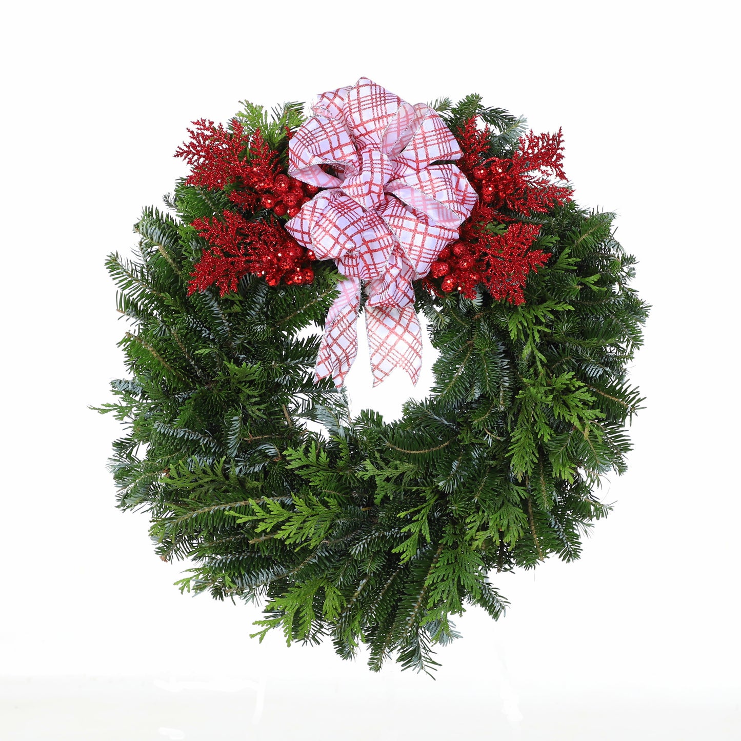 Fresh Mixed Fraser Fir and Cedar - Christmas Wreath