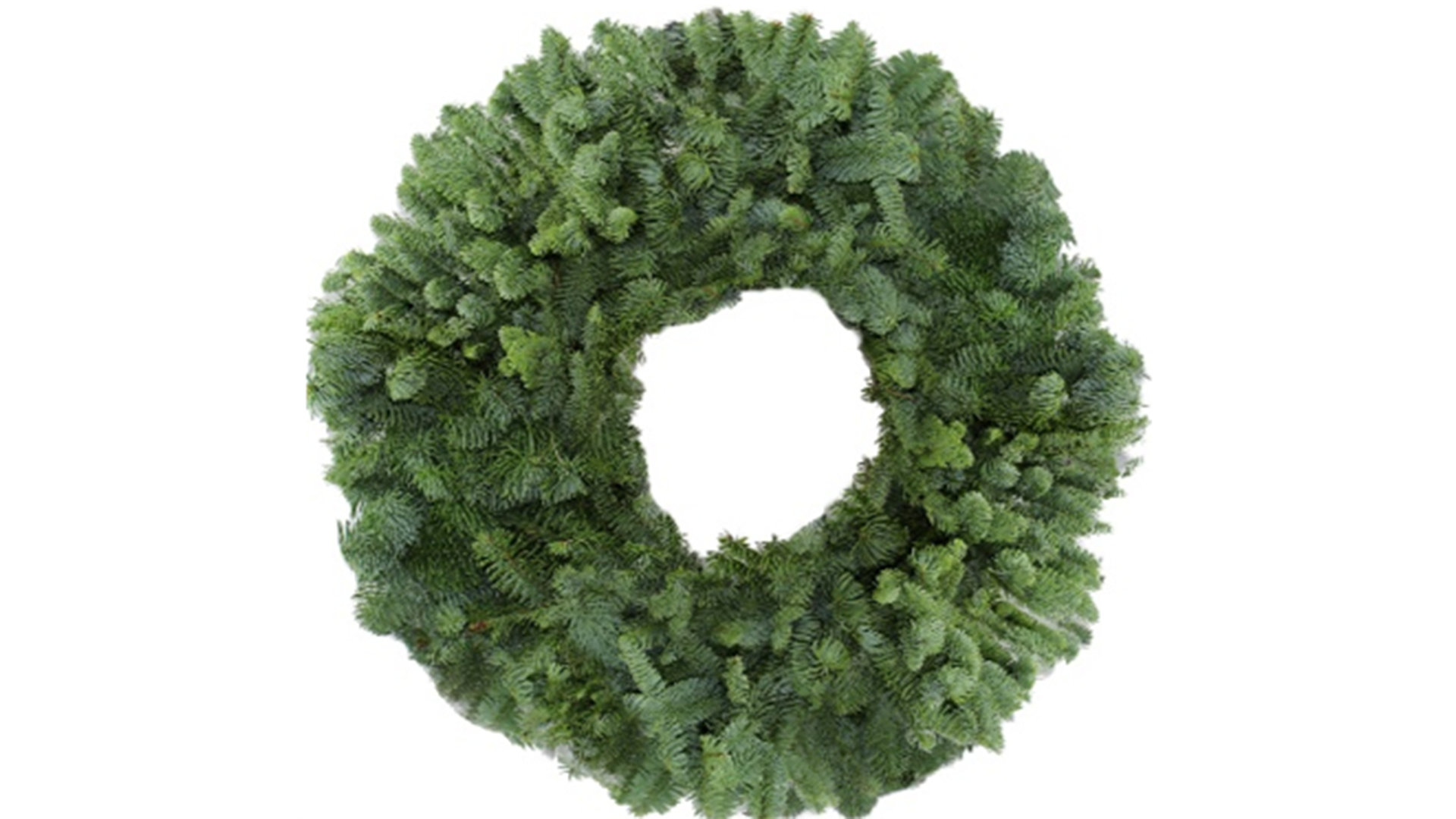 Noble Fir Wholesale Wreath, Plain