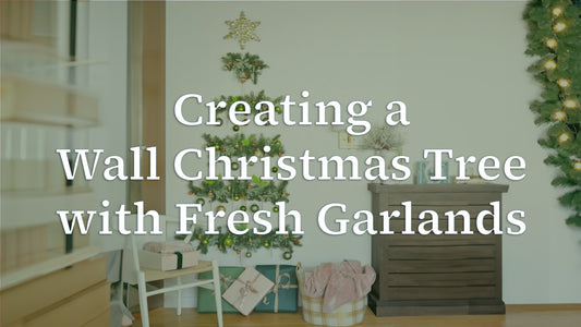 Creating a Wall Christmas Tree with Fresh Garlands
