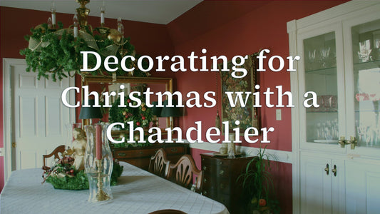 Decorating for Christmas with a Chandelier