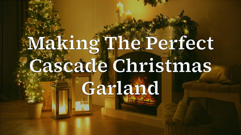 How to Make a Perfect Cascade Christmas Garland: Festive DIY Project