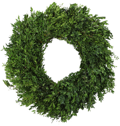 Undecorated Fresh Boxwood Wreath