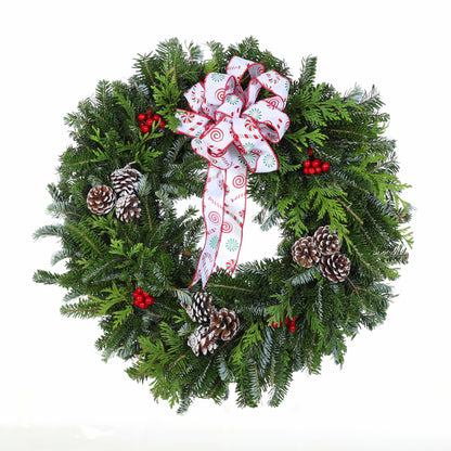 Fresh Mixed Fraser Fir and Cedar - Christmas Wreath