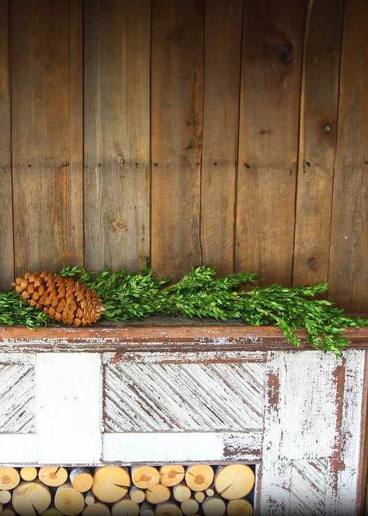 Fresh Boxwood Christmas Garland
