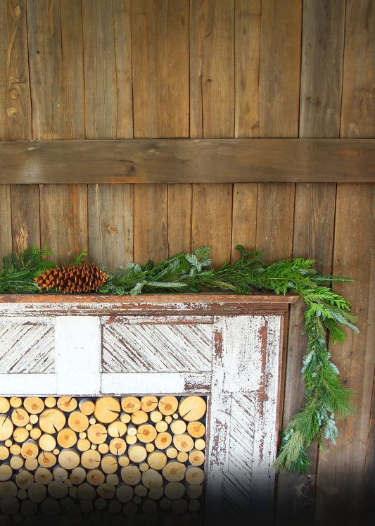 Fresh Mixed Fraser Fir, Red Cedar, White Pine Christmas Garland
